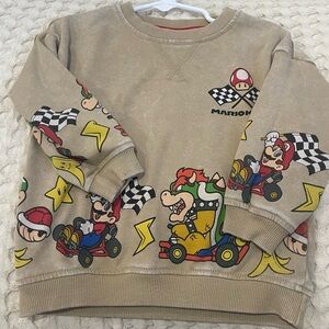 Mario Kart Kids Sweatshirt - Tan